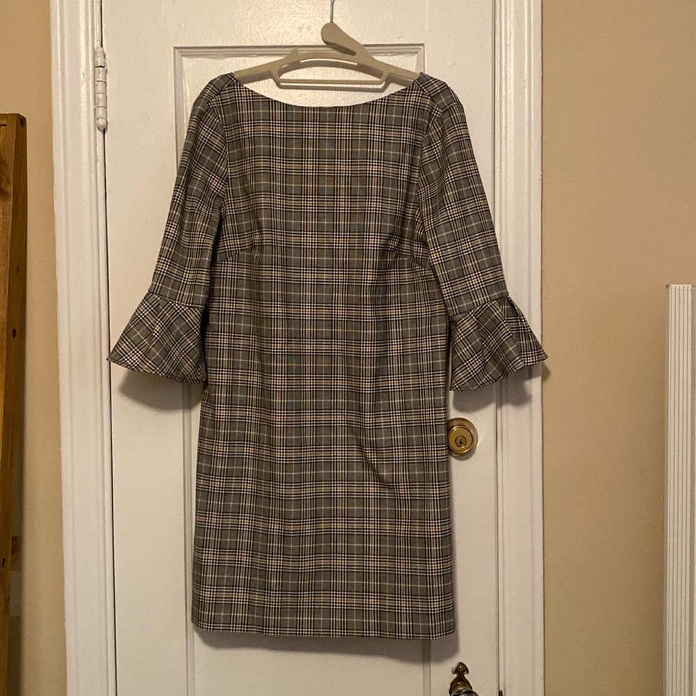 Plaid shift dress
